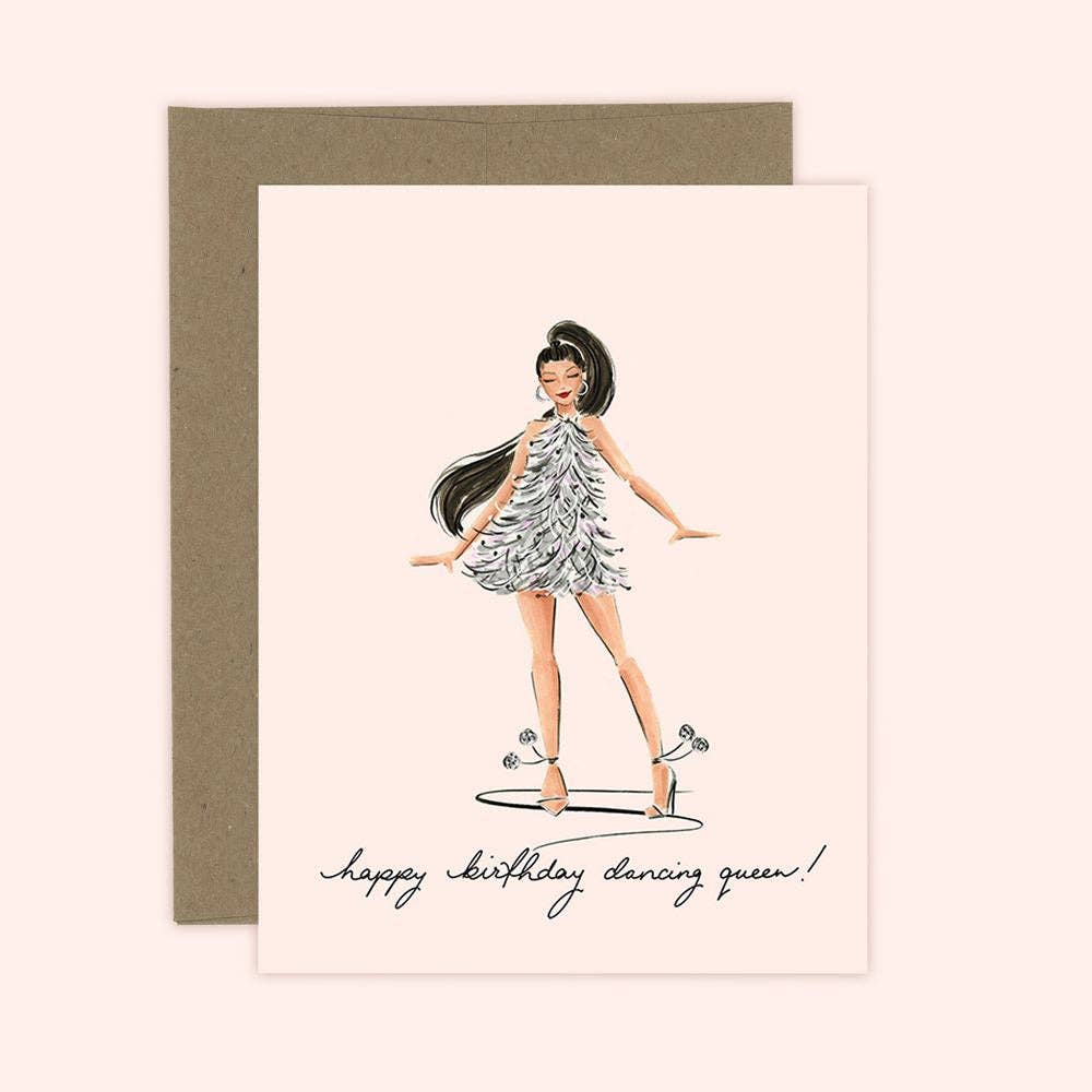 Dancing Queen Birthday Card for Fashion Girl