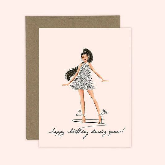 Dancing Queen Birthday Card for Fashion Girl