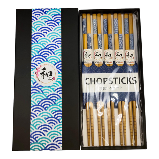 5 Piece Chopsticks Set With Gift Box