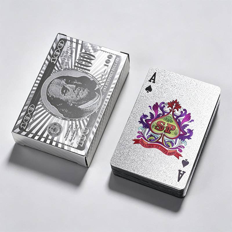 Dollar Pattern Waterproof Playing Cards