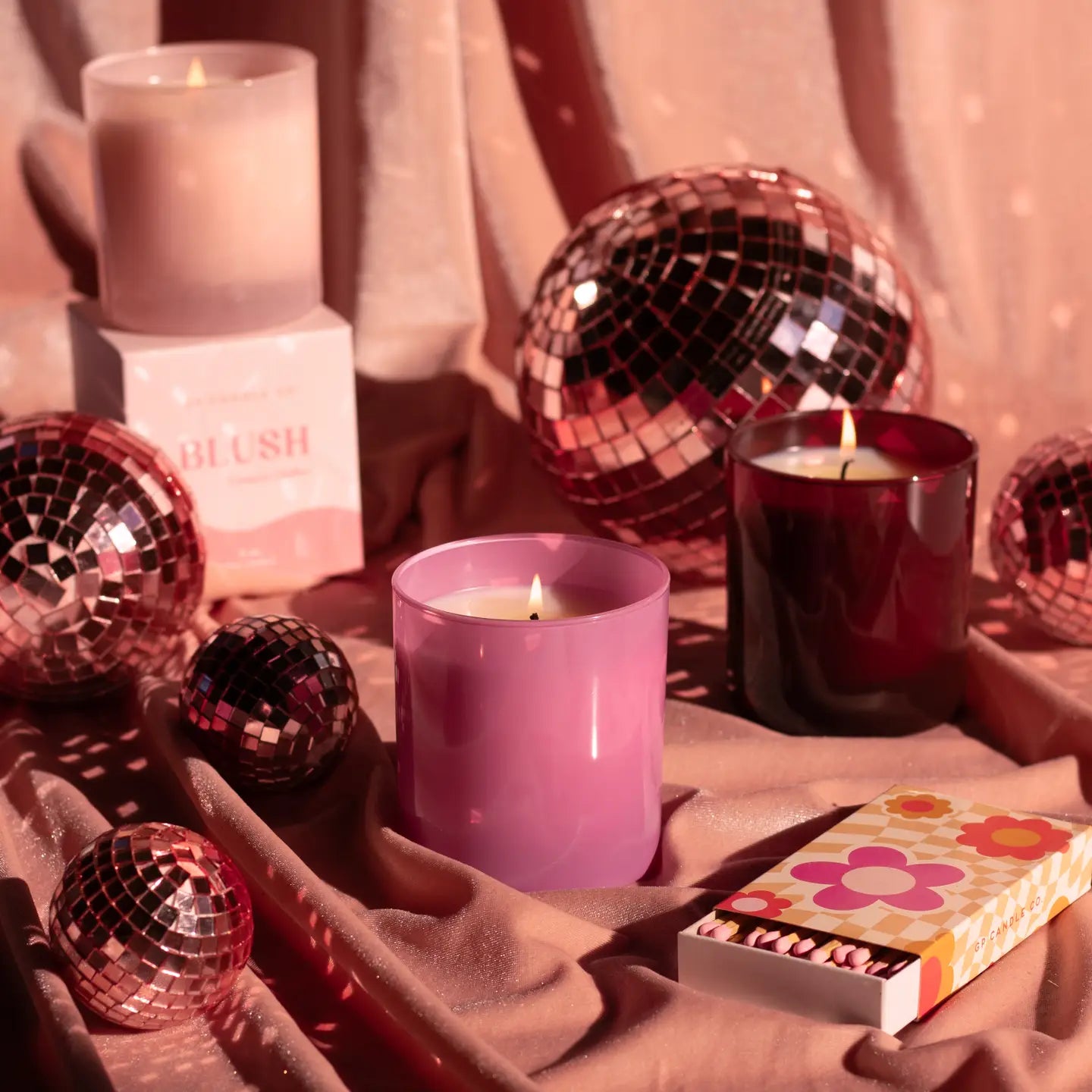 Blush 9 oz. Hue Candle (Campari Chiffon)