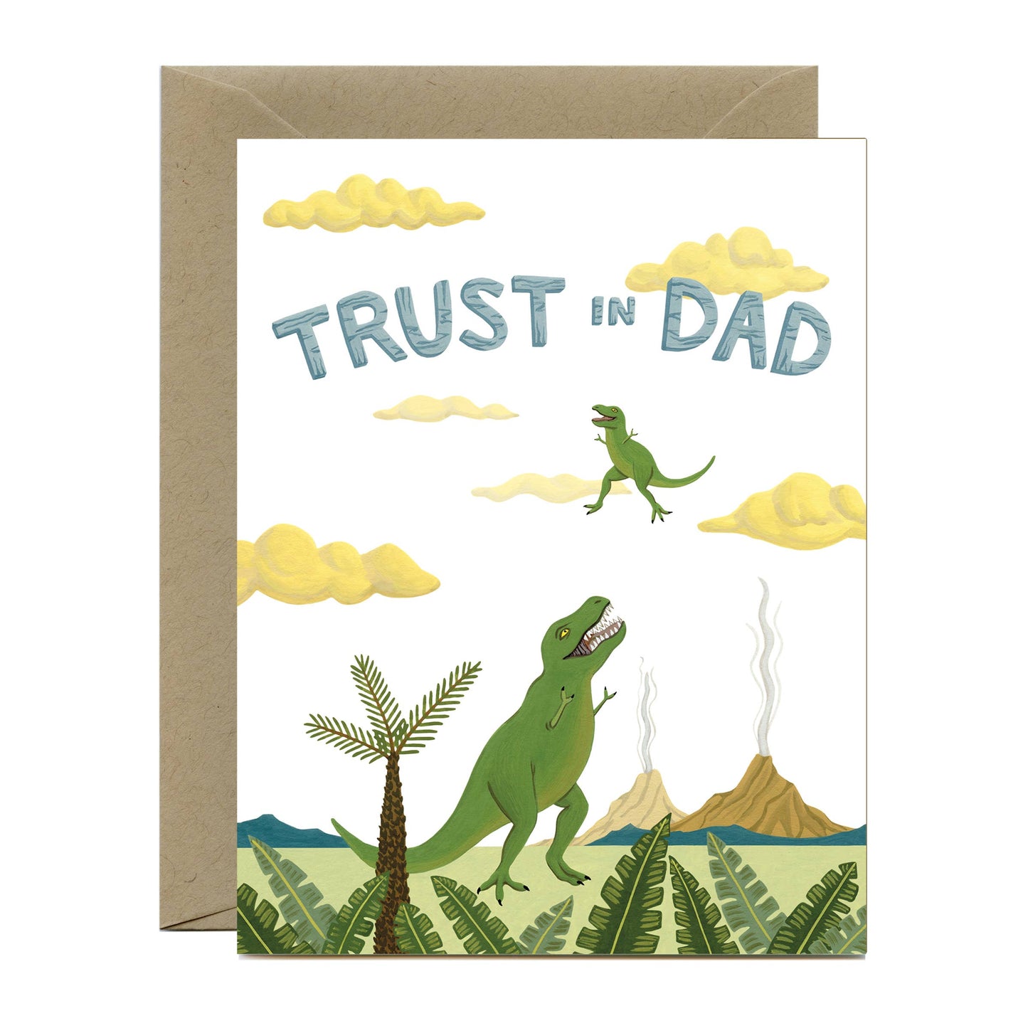 T-Rex Dinosaur Fathers Day Card