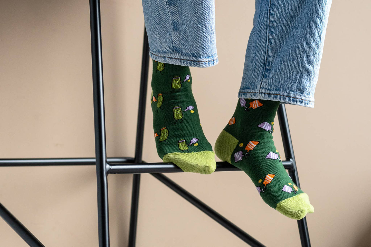 Women's Pickleball Mismatched Crew Socks