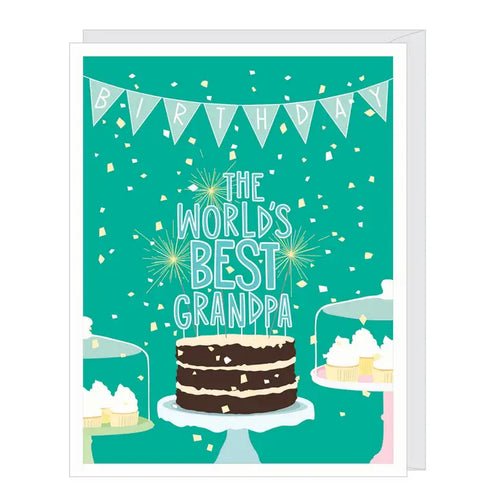 World'S Best Grandpa Birthday Card - Front & Company: Gift Store