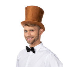 Load image into Gallery viewer, Bell Top Hat Fancy Dress Victorian Hard Hat Halloween
