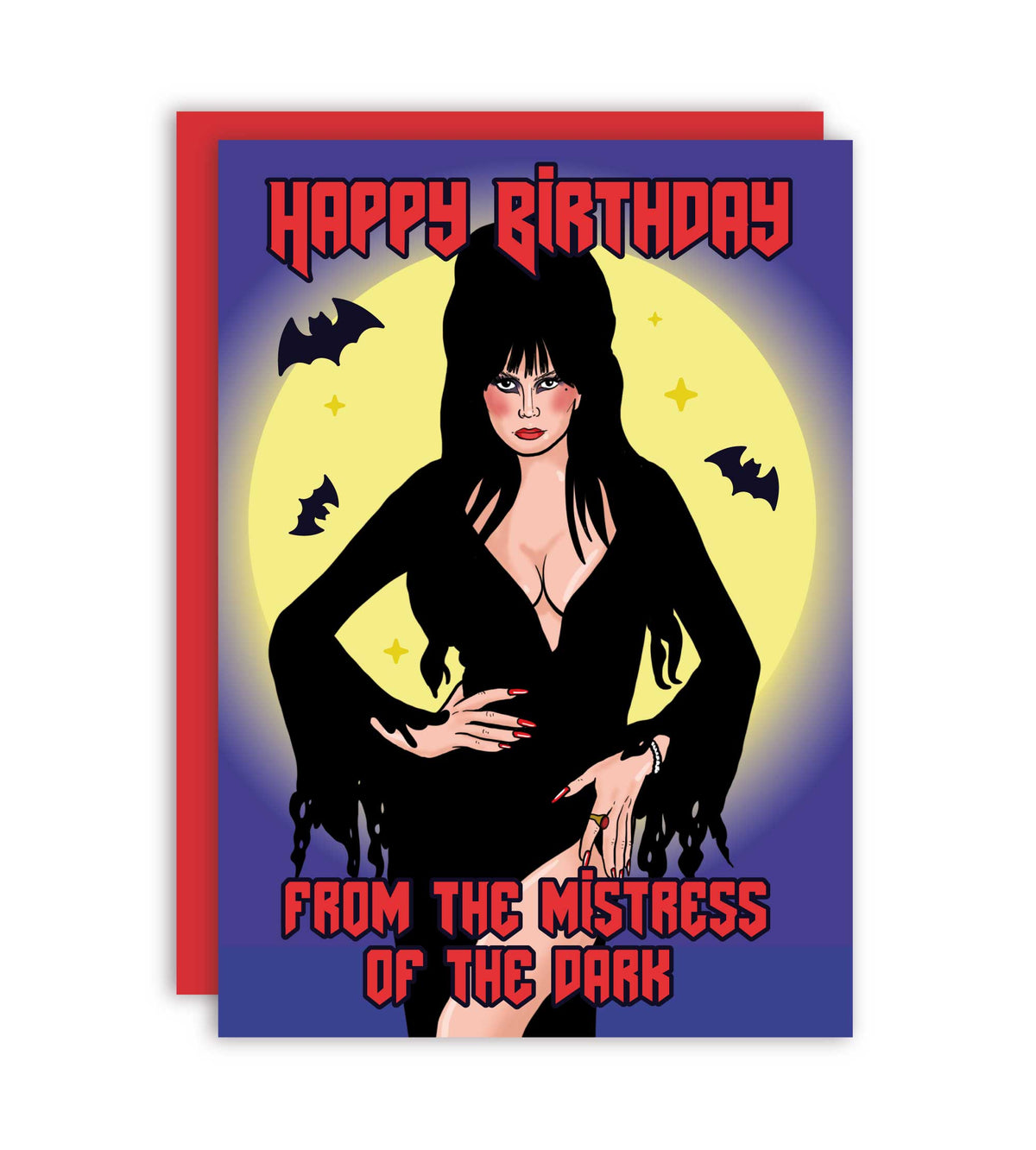 Happy Birthday Mistress of the Dark Funny Greeting Card