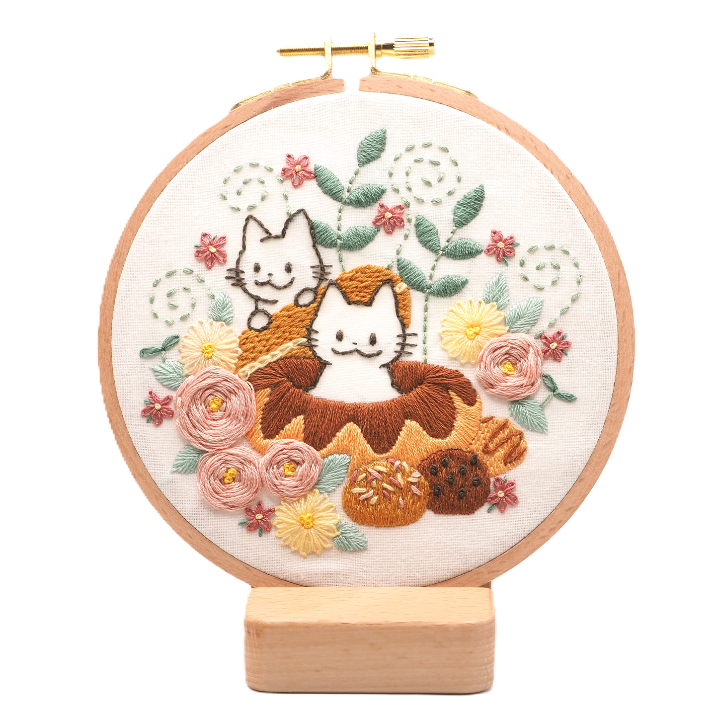 DIY Embroidery Kit Doughnuts from Sweets & Cat Collection