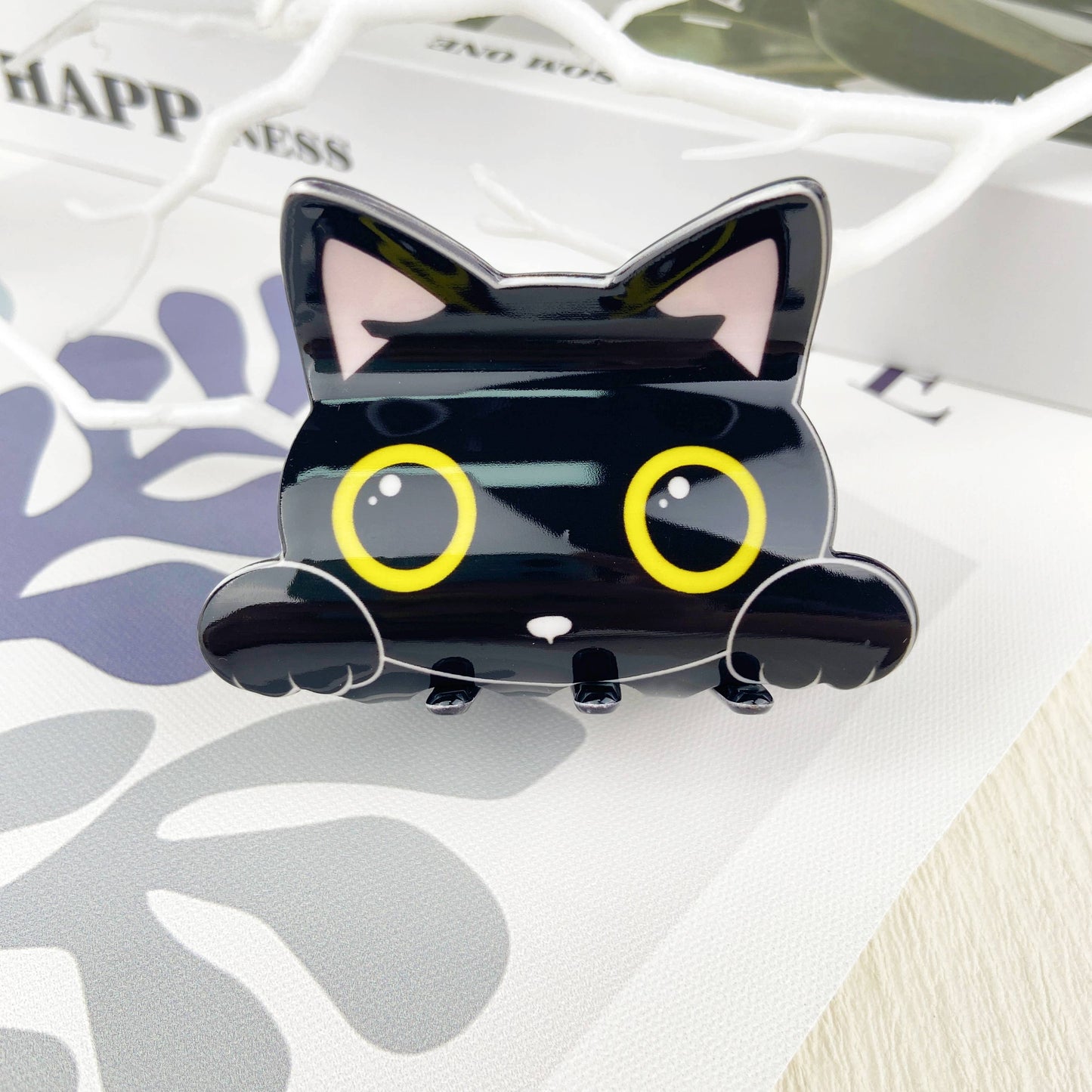 Cute carton cat hair claw clip