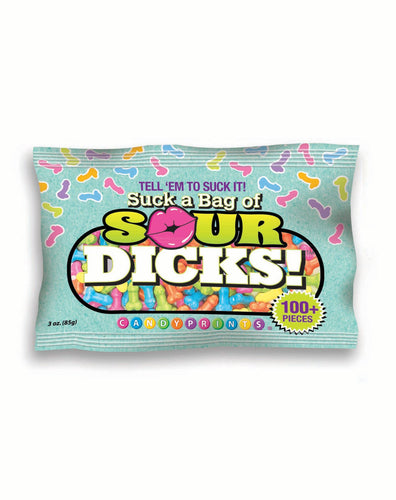 Suck a Bag of Sour Dicks Candy - 3oz Bag - Front & Company: Gift Store