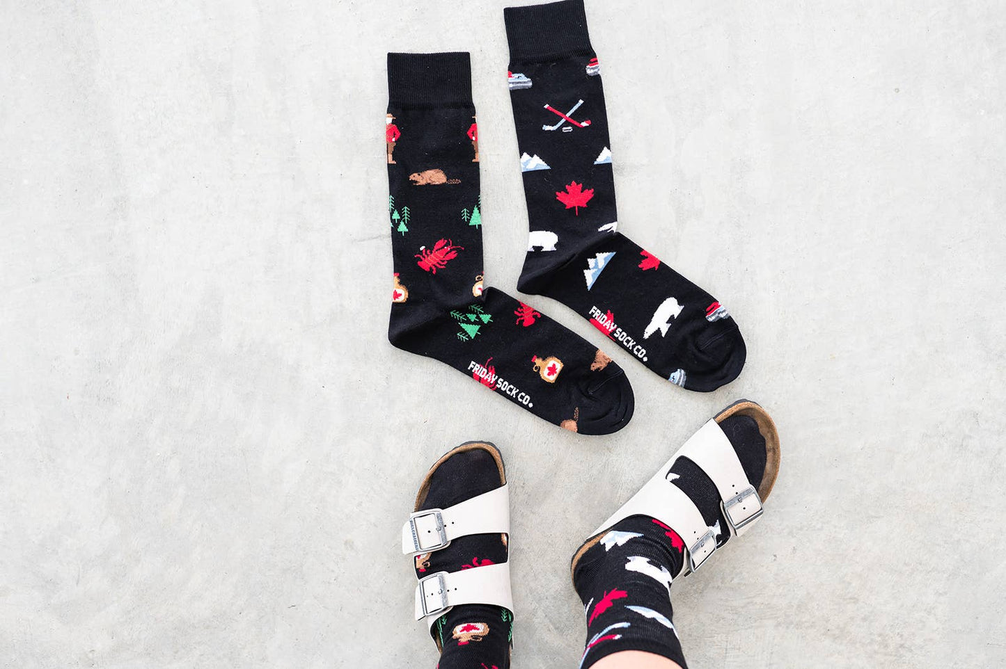 Women's Canada Icons Mismatched Crew Socks