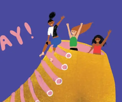 GOLDEN SKATER - Birthday Card