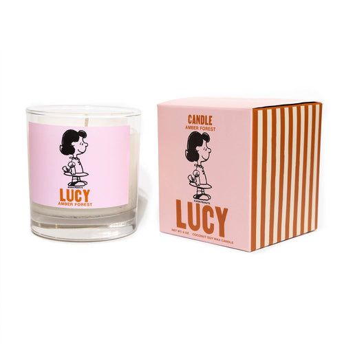 3P4 x Peanuts® Candle - Lucy (Amber Forest) - Front & Company: Gift Store