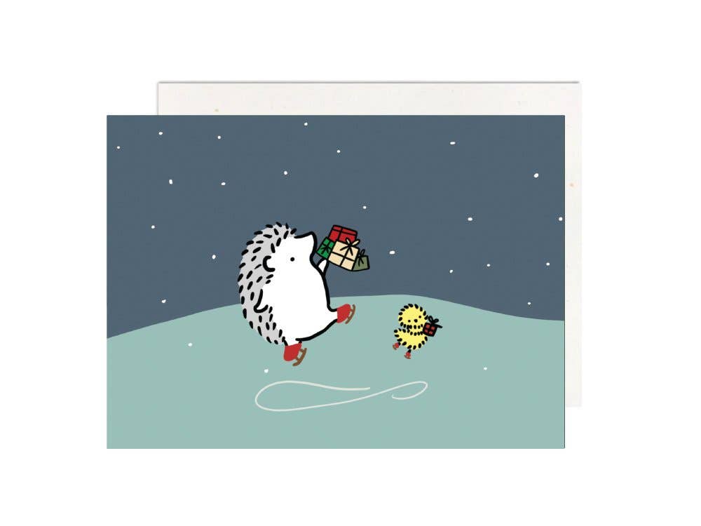 Holiday Skaters Card