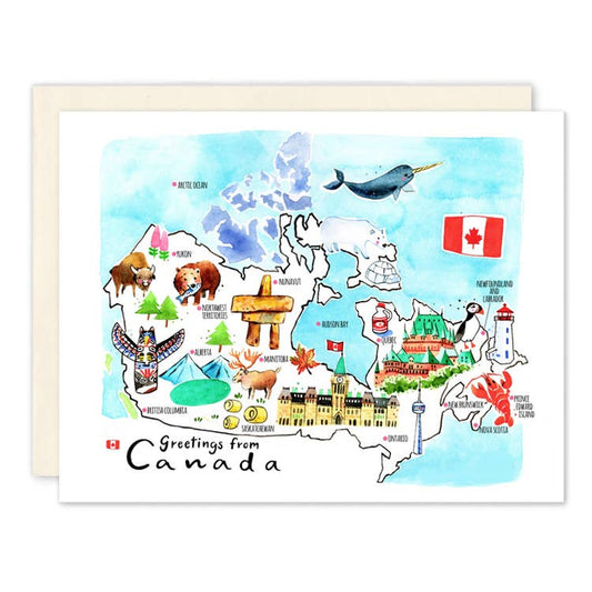 Greetings from Canada Card