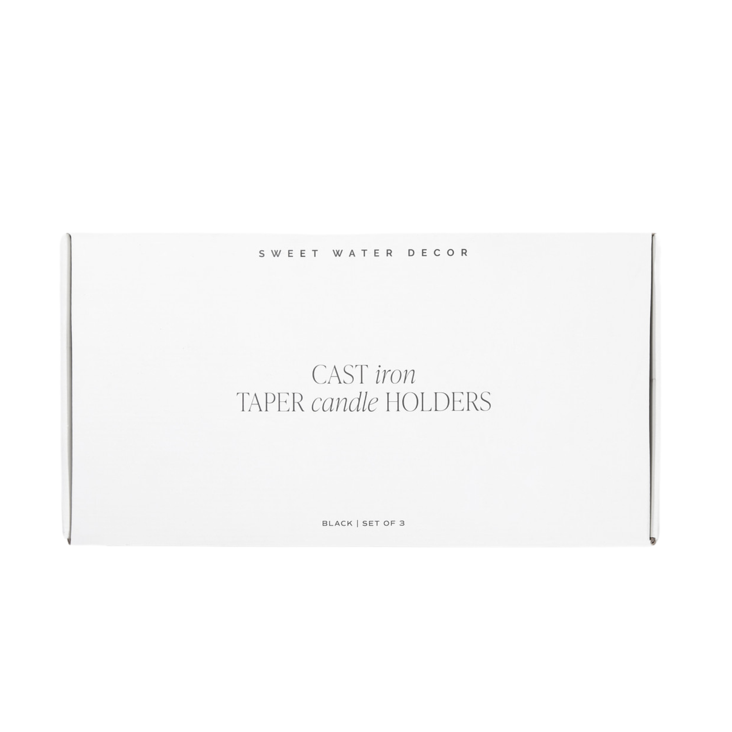 Cast Iron Taper Candle Holders