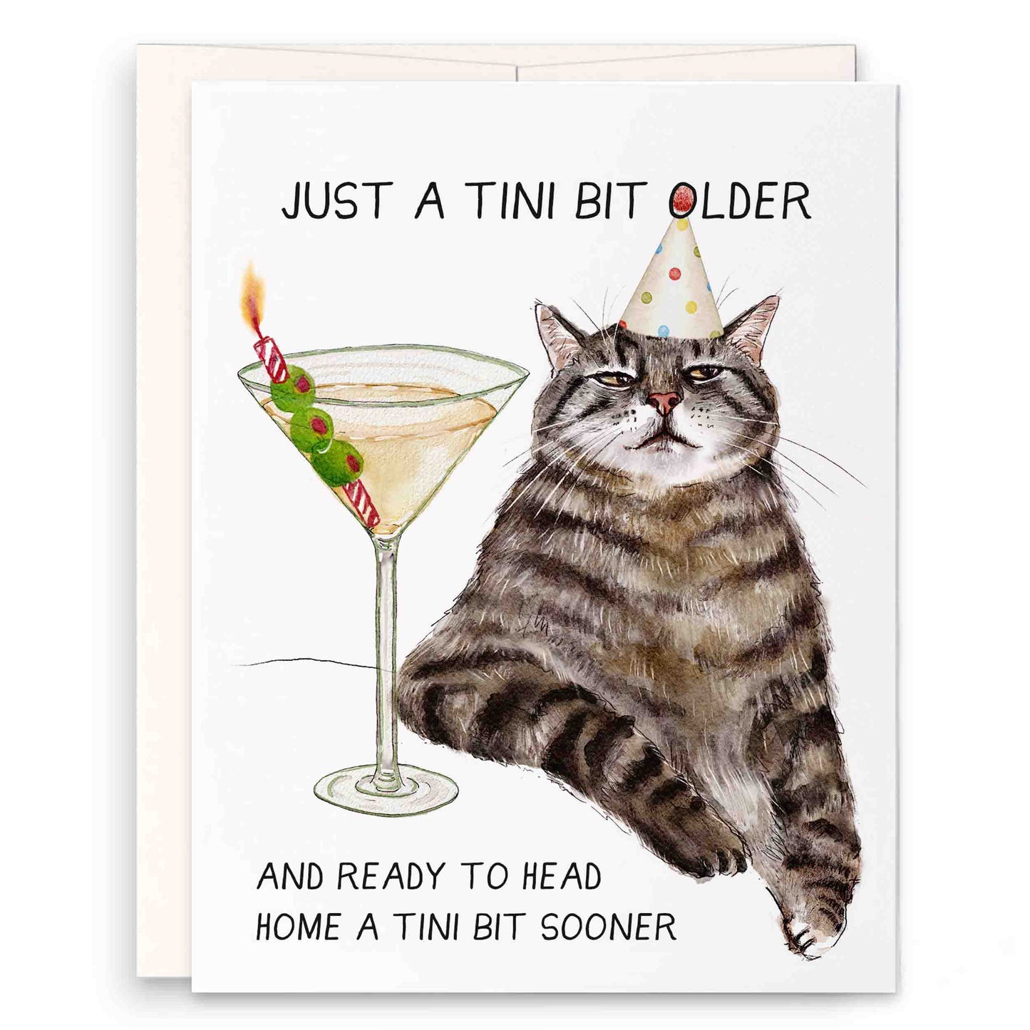 Tini Bit Older - Funny Birthday Card