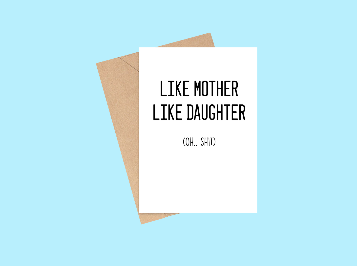 Like Mother Like Daughter Card | Mother's Day | Humor