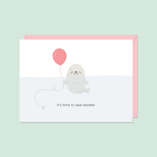 It's Time to Sealebrate | Greeting Card - Front & Company: Gift Store