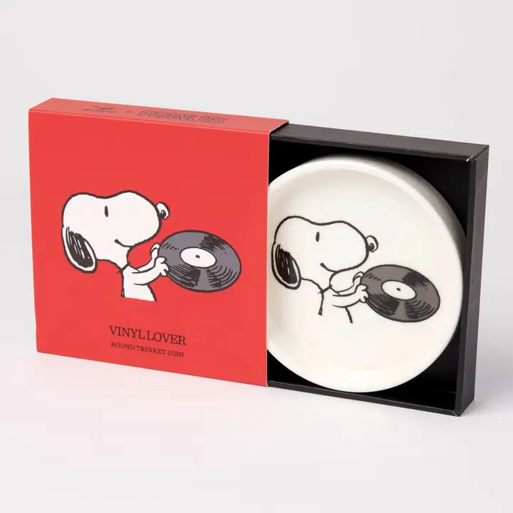 Peanuts Round Trinket Dish Vinyl Lover