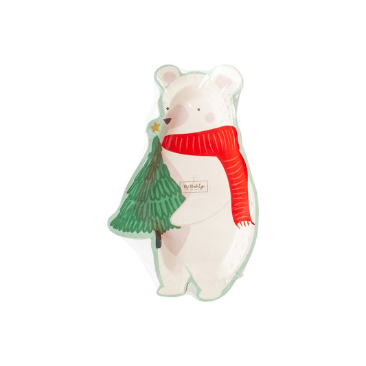 SNW930 - Snow Fun Bear Shaped Plate