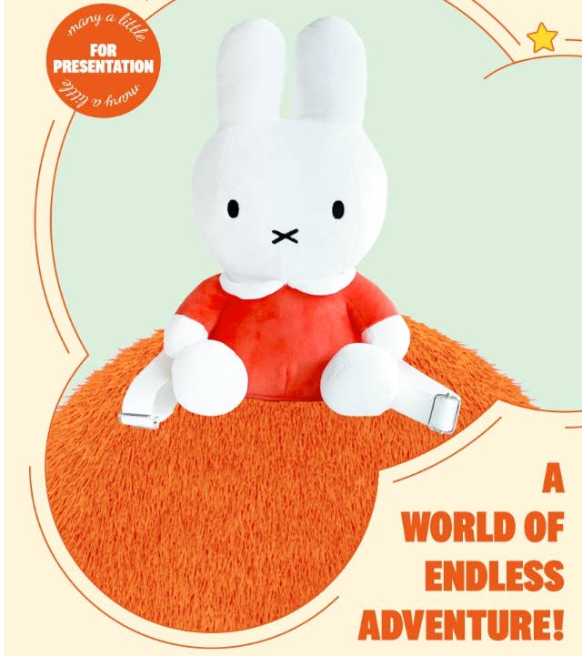 Miffy Backpack is Back! Plush Point Backpack Deco Bag Pouch