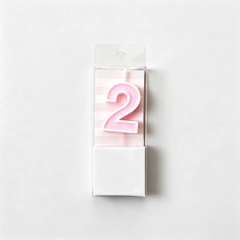 Digits 0-9 Pastel Number Birthday Candles
