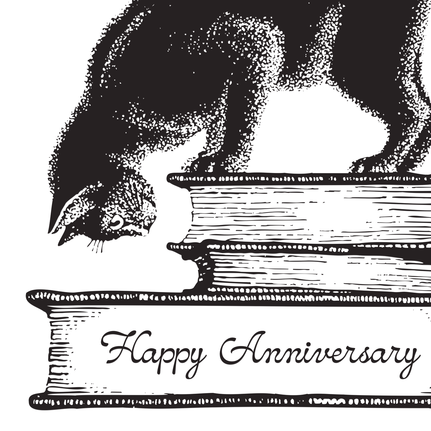 Kitty Anniversary Card