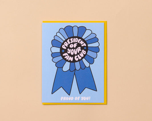 Graduation Congrats Card - Your Fan Club - Your Gal Kiwi