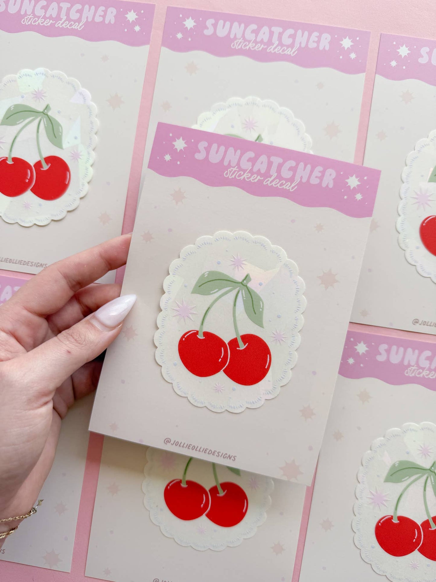 Cherry Suncatcher Window Decal