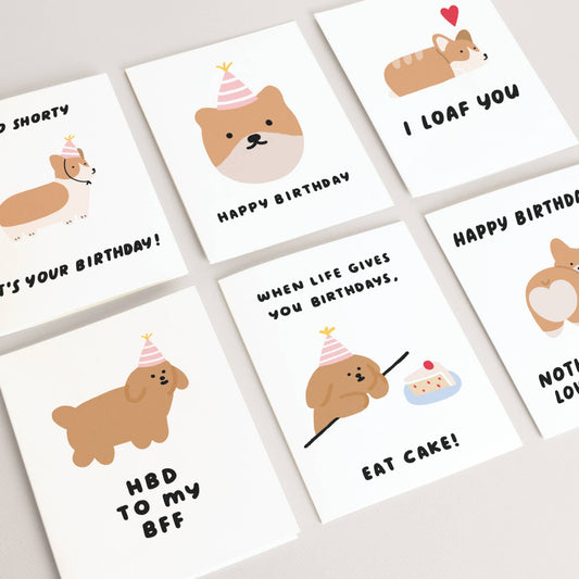 Dogs, Birthday Card, Anniversary Card, Love Card