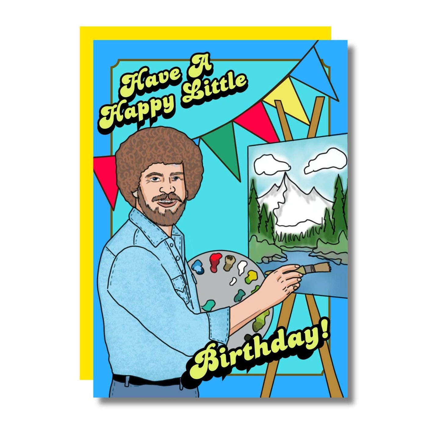 Have A Happy Little Birthday Painter Funny Birthday Card