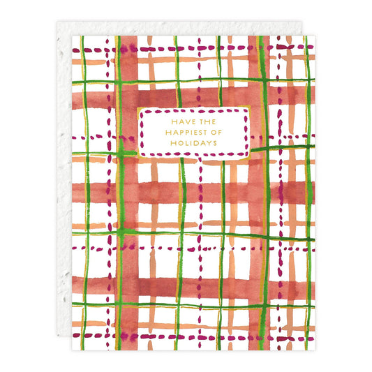 Holiday Plaid - Holiday Card