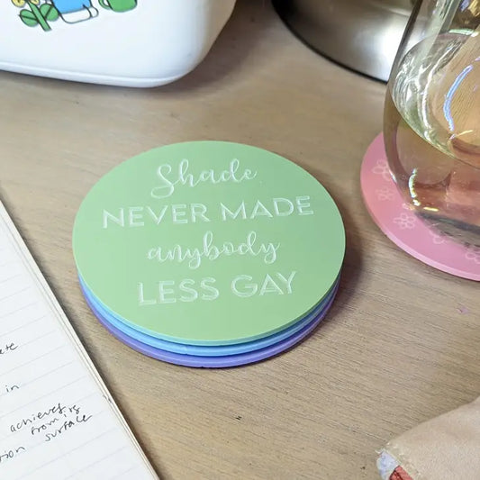 Taylor Swift You Need to Calm Down Pastel Acrylic Coasters