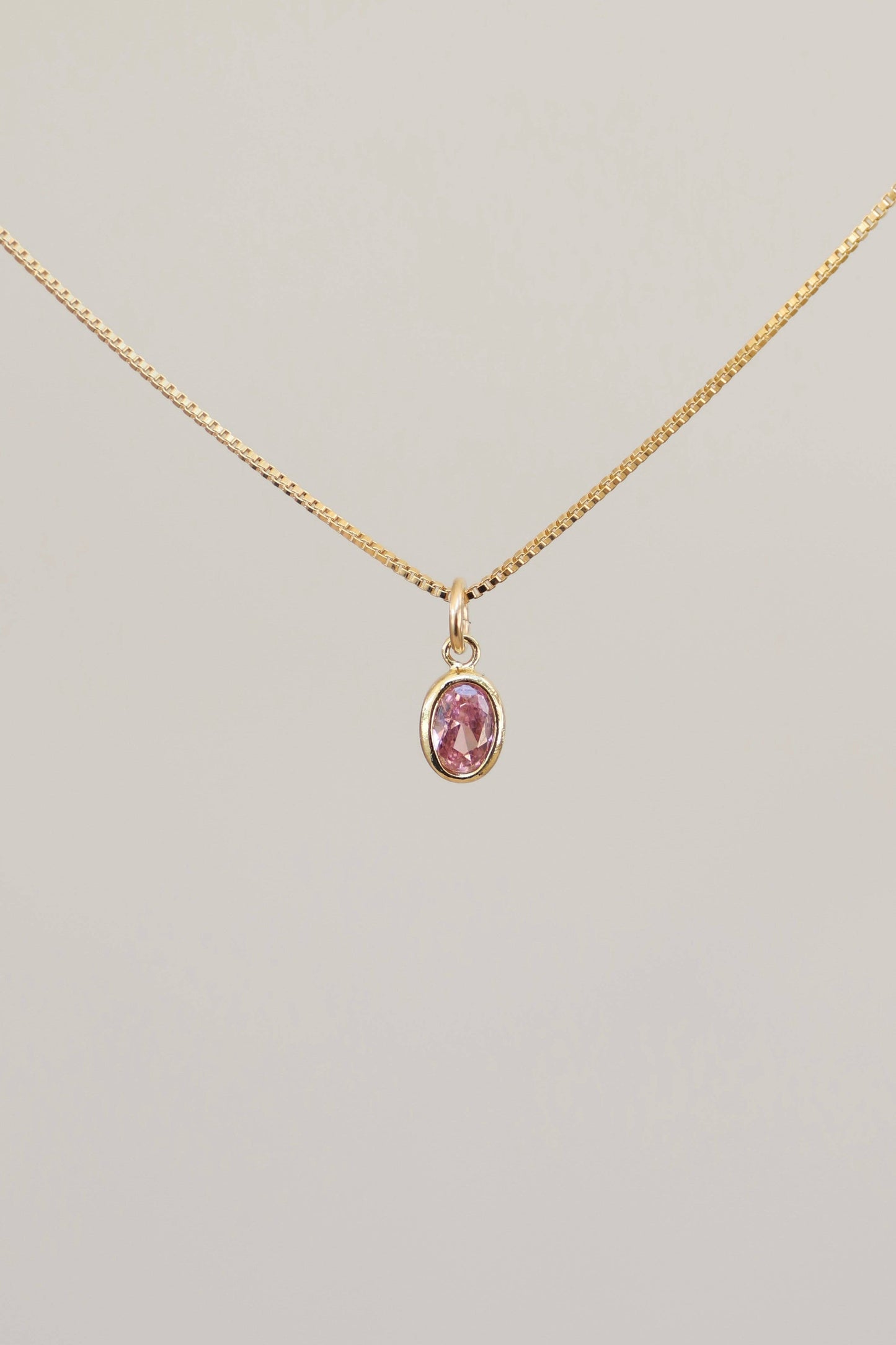 OVAL BIRTHSTONE CHARM