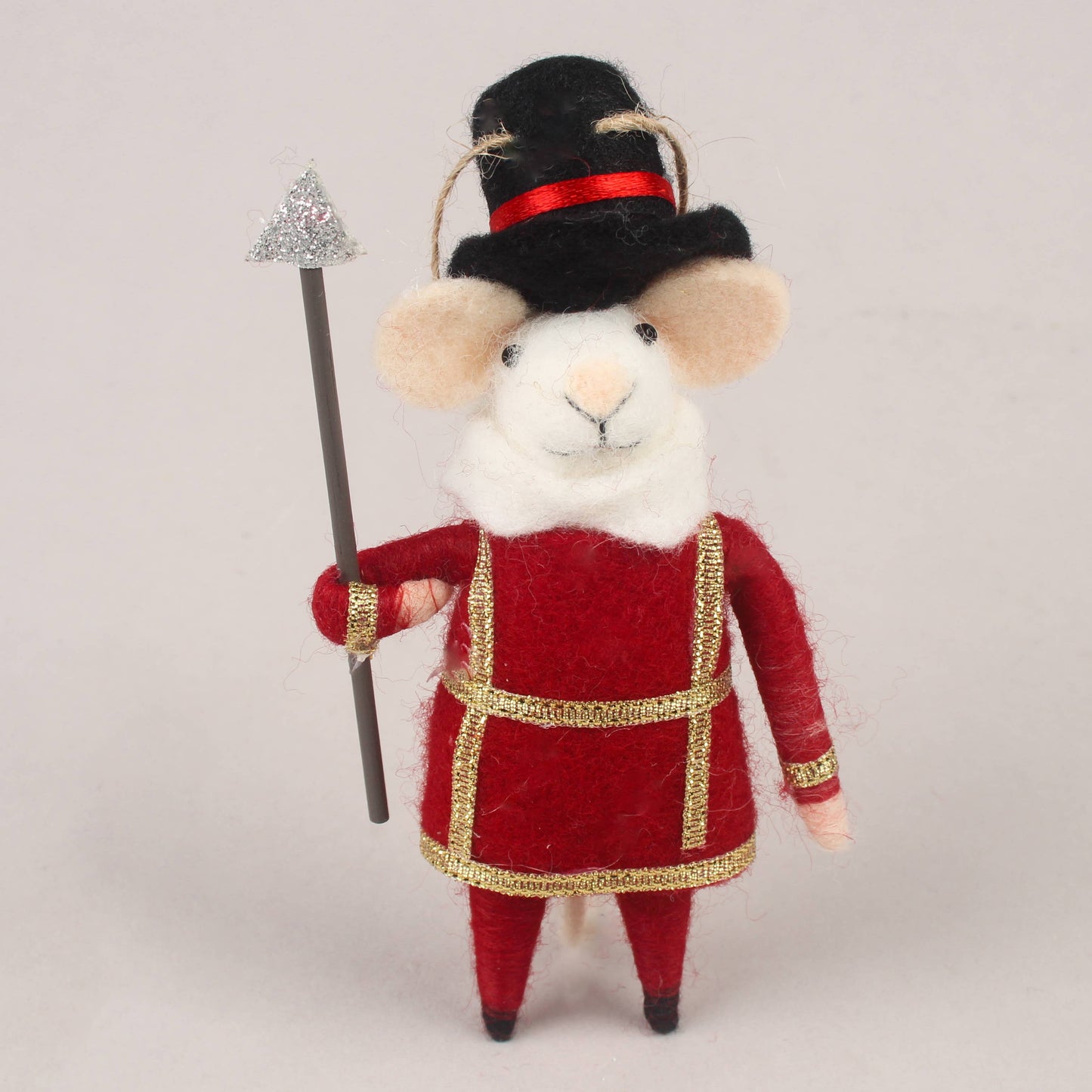 Felt Beefeater Mouse - Handcrafted Wool Decoration