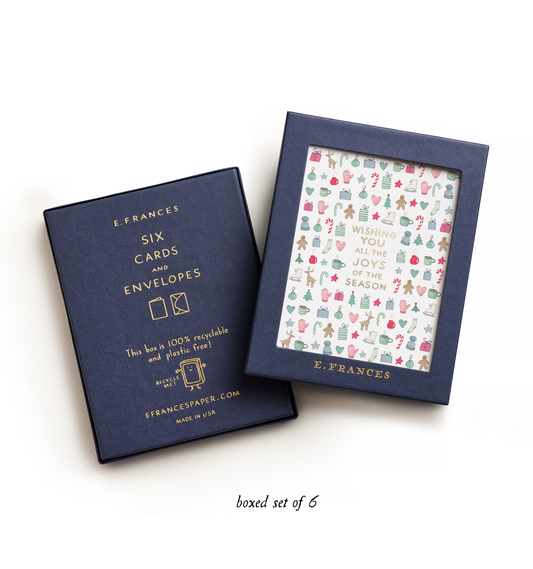 Merry Motif Boxed Holiday Greeting Cards