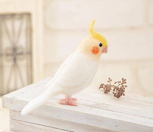 Japanese Needle Felting Kit: Budgie & Cockatiel DIY Craft