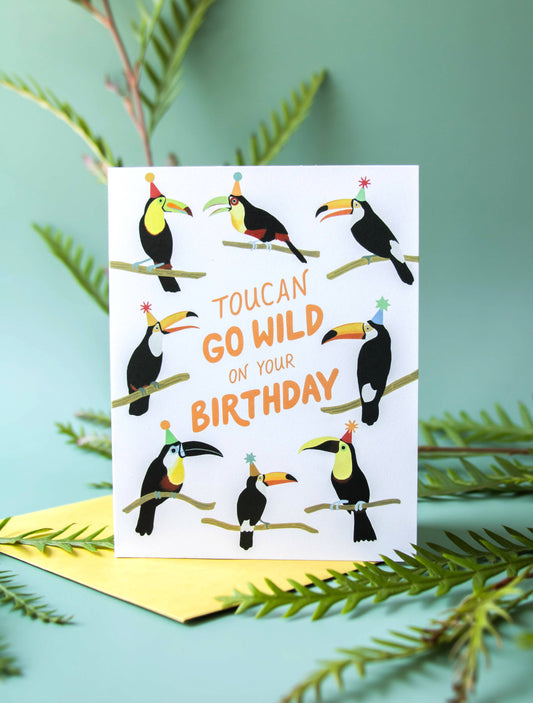 Wild Toucan Birthday Card