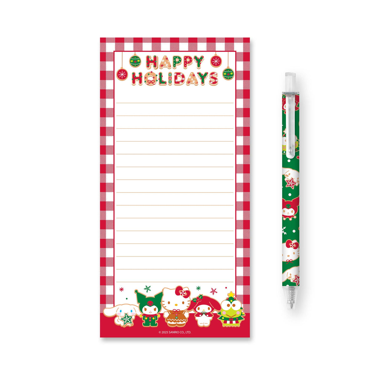 Hello Kitty & Friends Holiday Fun Magnetic List Pad