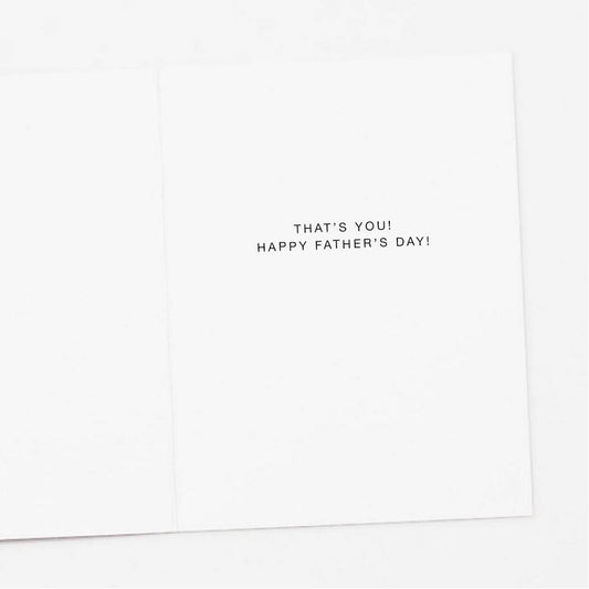 Foam Finger Dad Father's Day Card