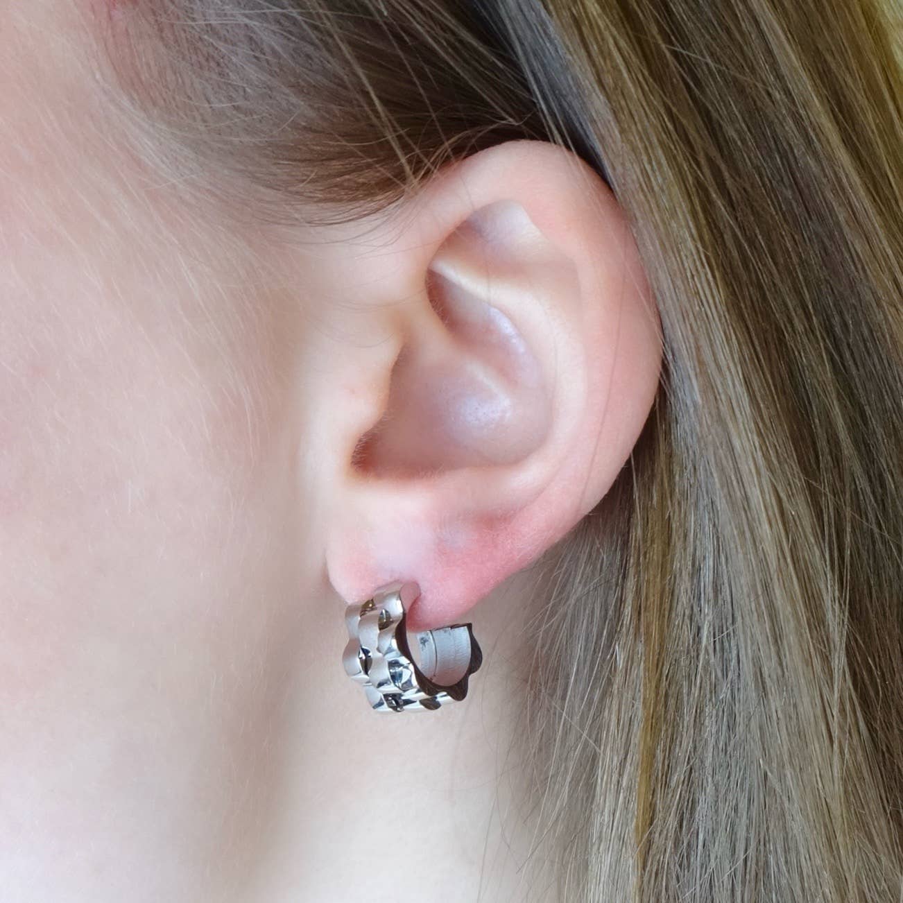 Watch Hoop Earrings (15 mm)