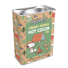 Load image into Gallery viewer, Peanuts Snoopy Camp Life S&#39;mores Cocoa (8oz Rectangle Tin)
