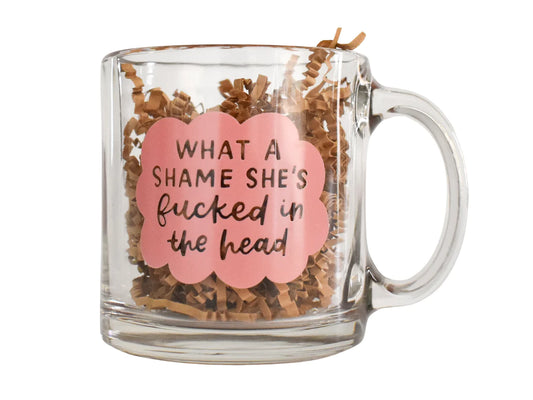 Fucked In The Head Glass Mug | Taylor Swift Mug