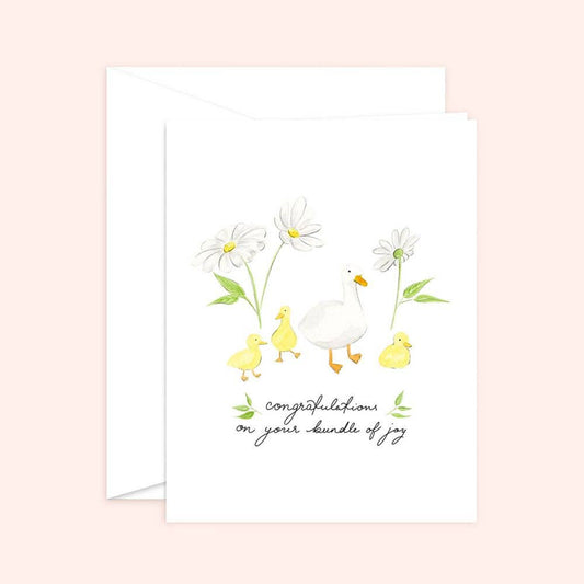 Congratulations on your Bundle of joy Baby Card | Ducklings