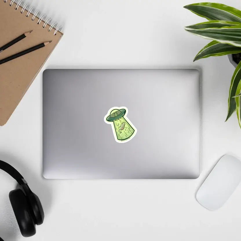 Alien wants cat sticker