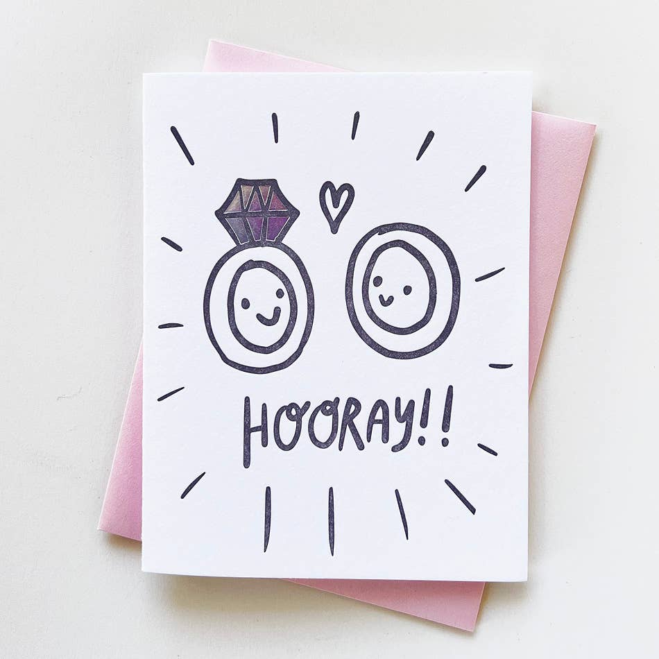 Rings In Love Card