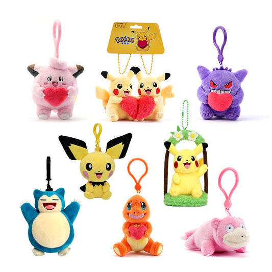Pokemon plush fuzzy Keychain Bag Charm