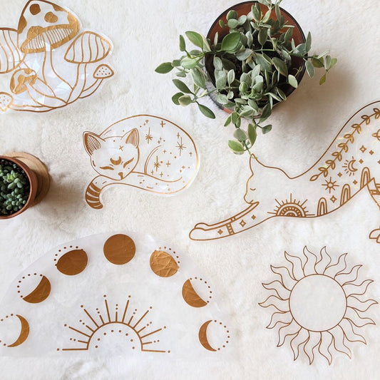 Prismatic Kitty - Vinyl Sticker Window Decal Suncatchers
