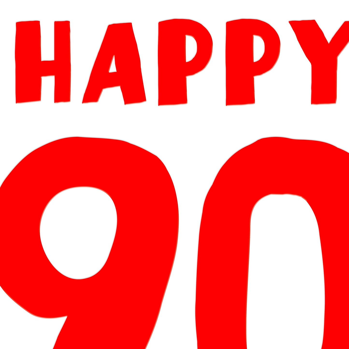 Happy 90 Birthday Card