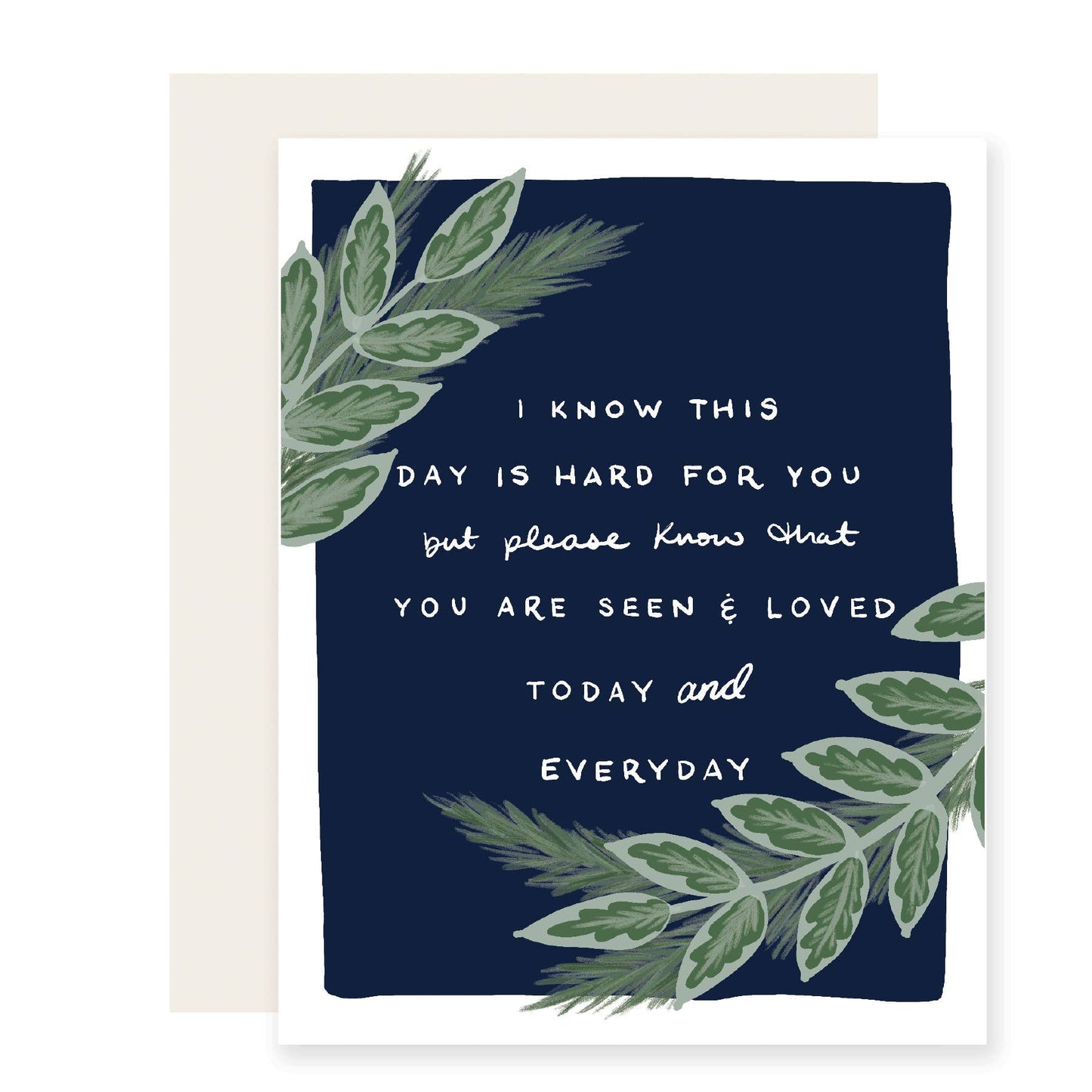 Hard Day Leaves | Sympathy Card